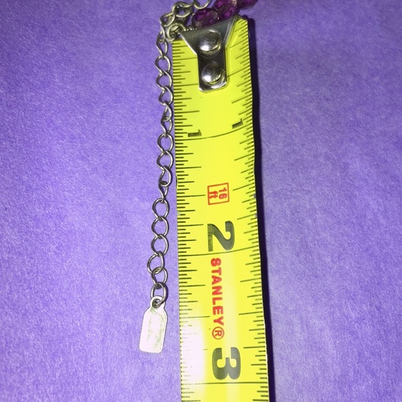 1928 pink crystal and bead Neaklace - Picture 4 of 5